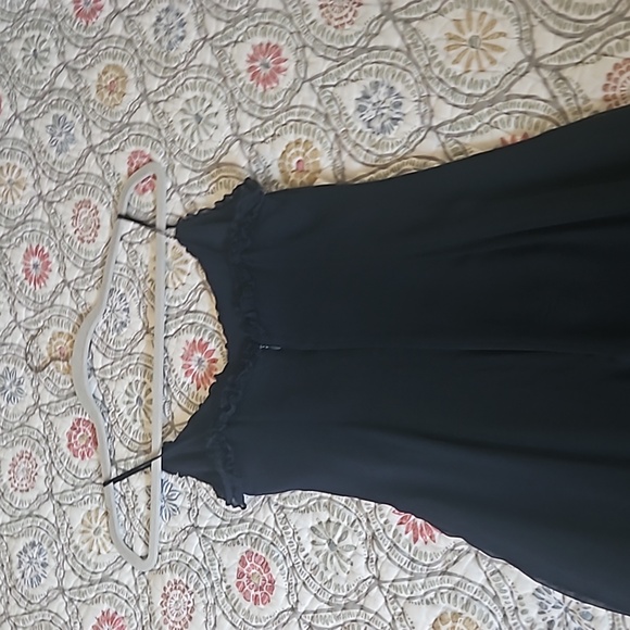 Helen Wang size 2 silk dress.dark blue - Picture 4 of 15